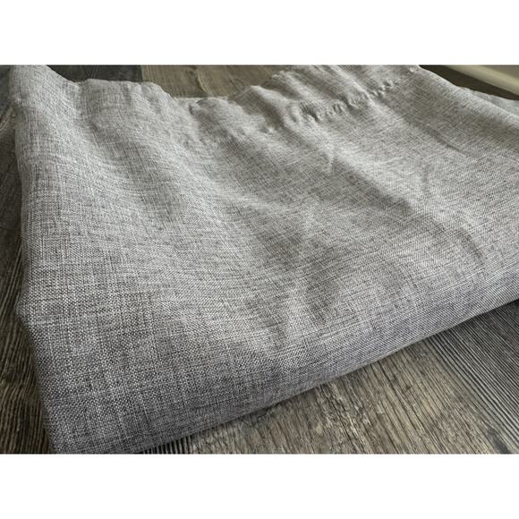 Set Of 2 Light Gray Textured Curtain Window Panels Lined – 48”x83” - Picture 3 of 6